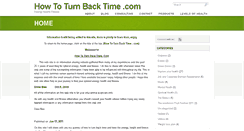 Desktop Screenshot of howtoturnbacktime.com